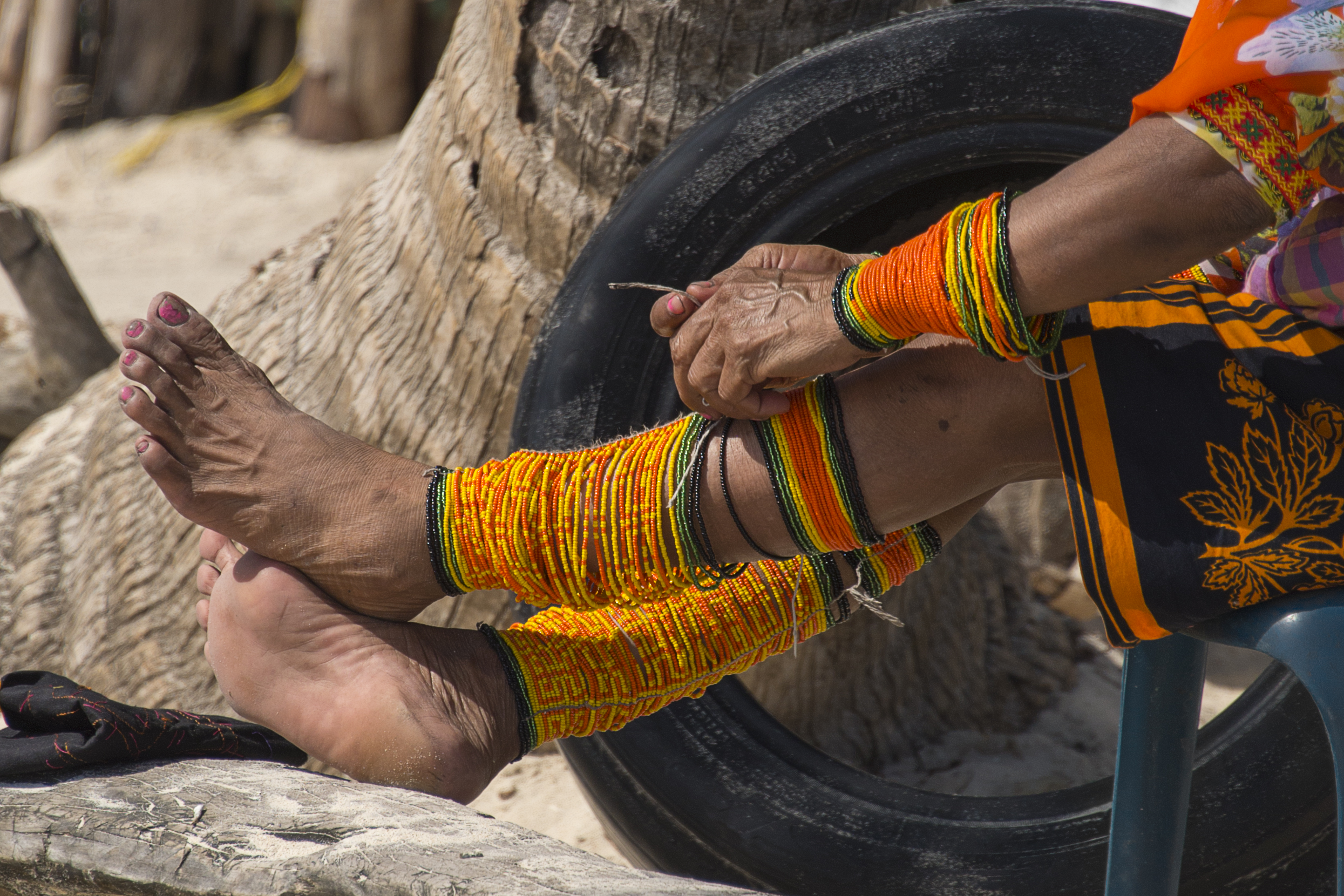 Traditional Kuna indian tribal woman