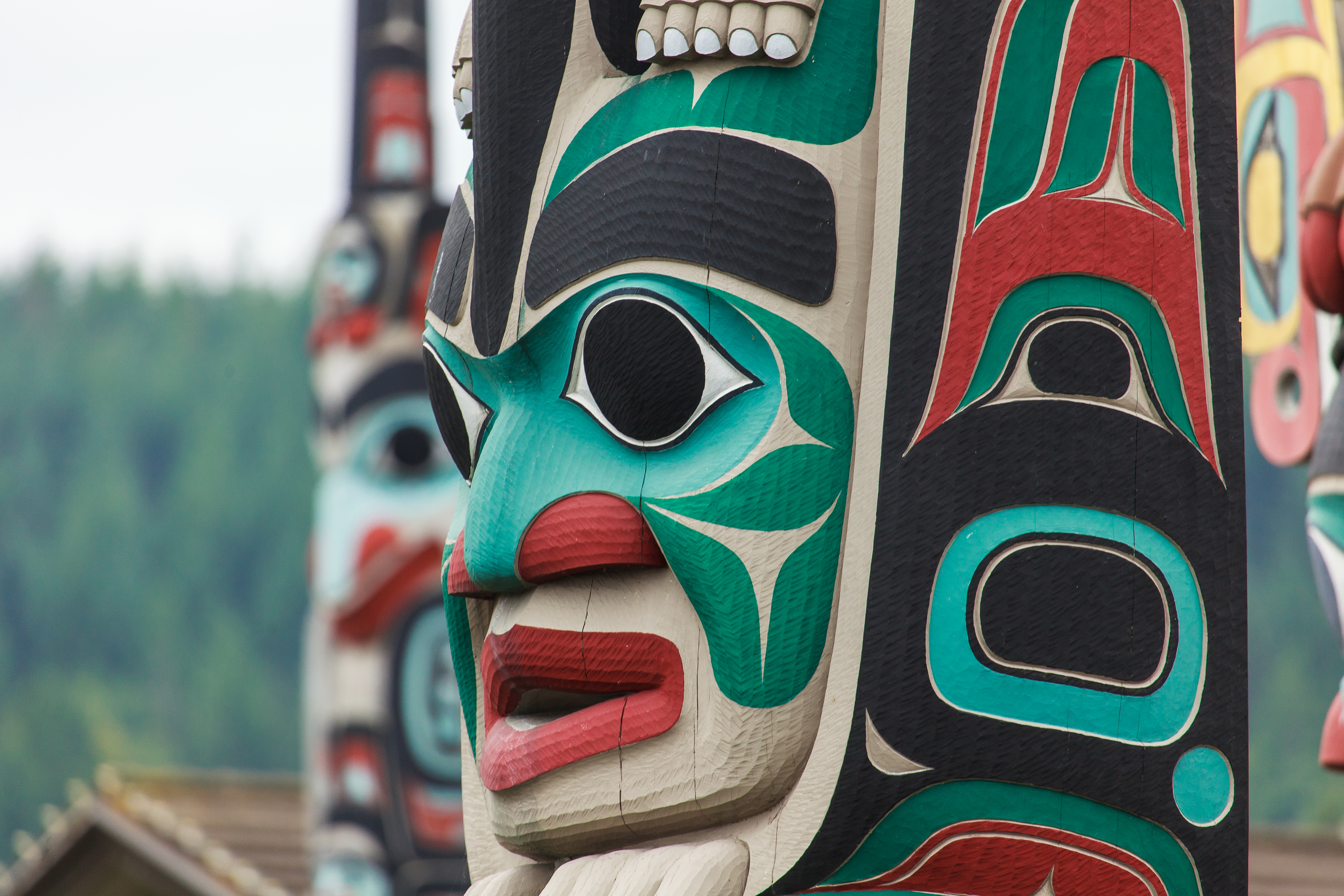 Totem pole at North America